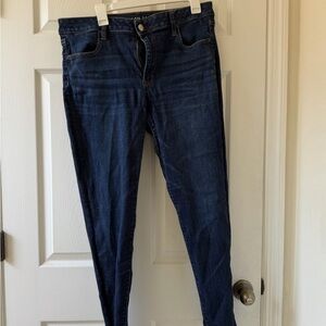 American Eagle Outfitters Dark Blue Skinny Jeans